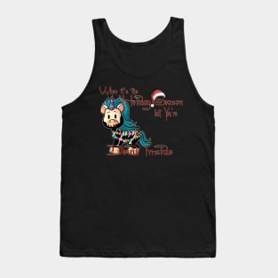 Holiday Season Dead Inside Creepmas Unicorn Tank Top